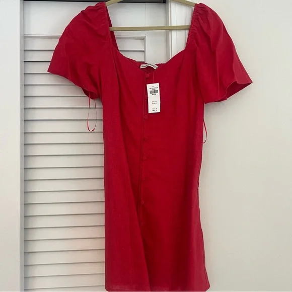 NWT Abercrombie Linen Button Down Dress - Picture 3 of 6